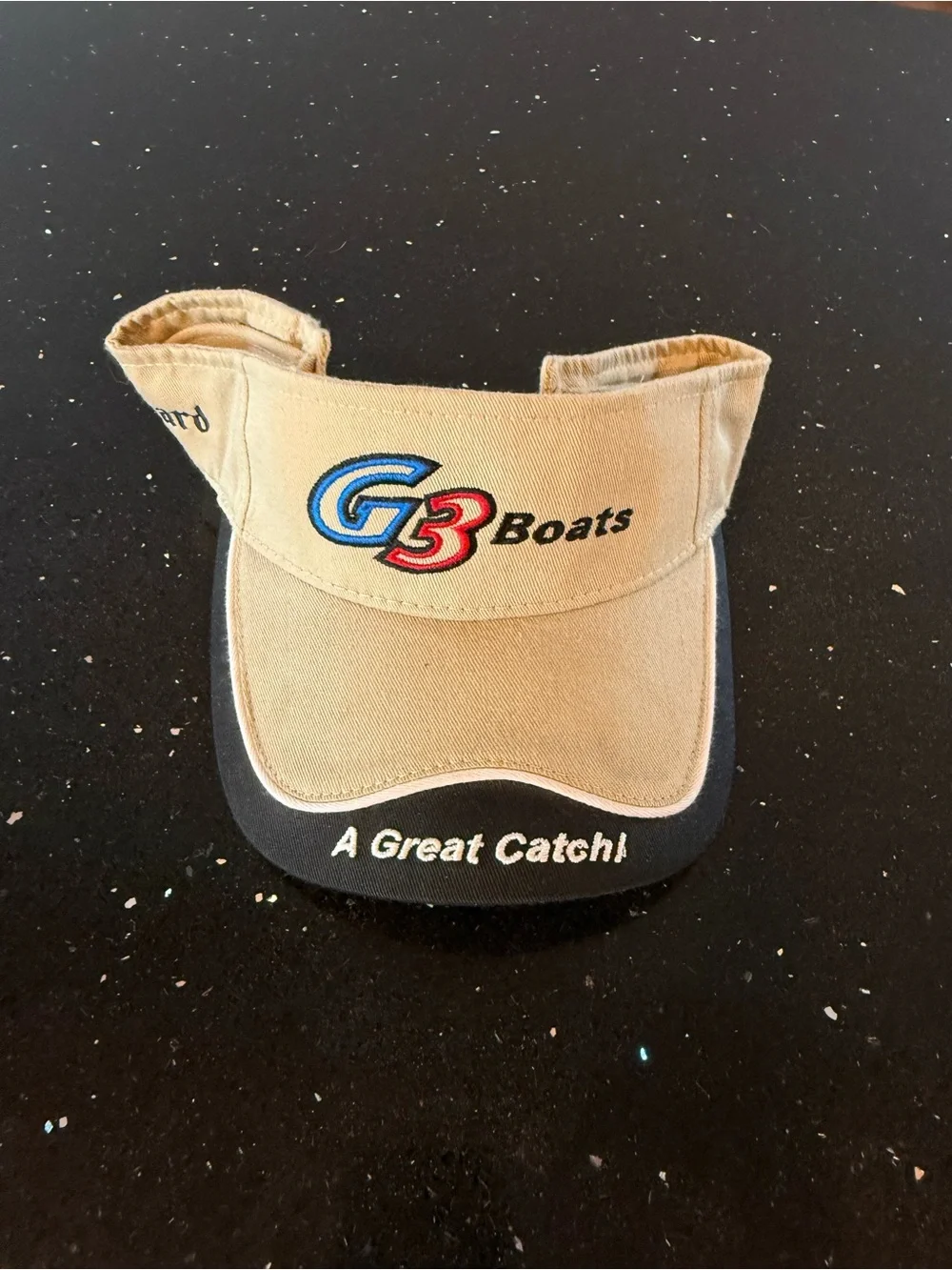 G3 Boats Tan Visor Cap - 'A Great Catch!'